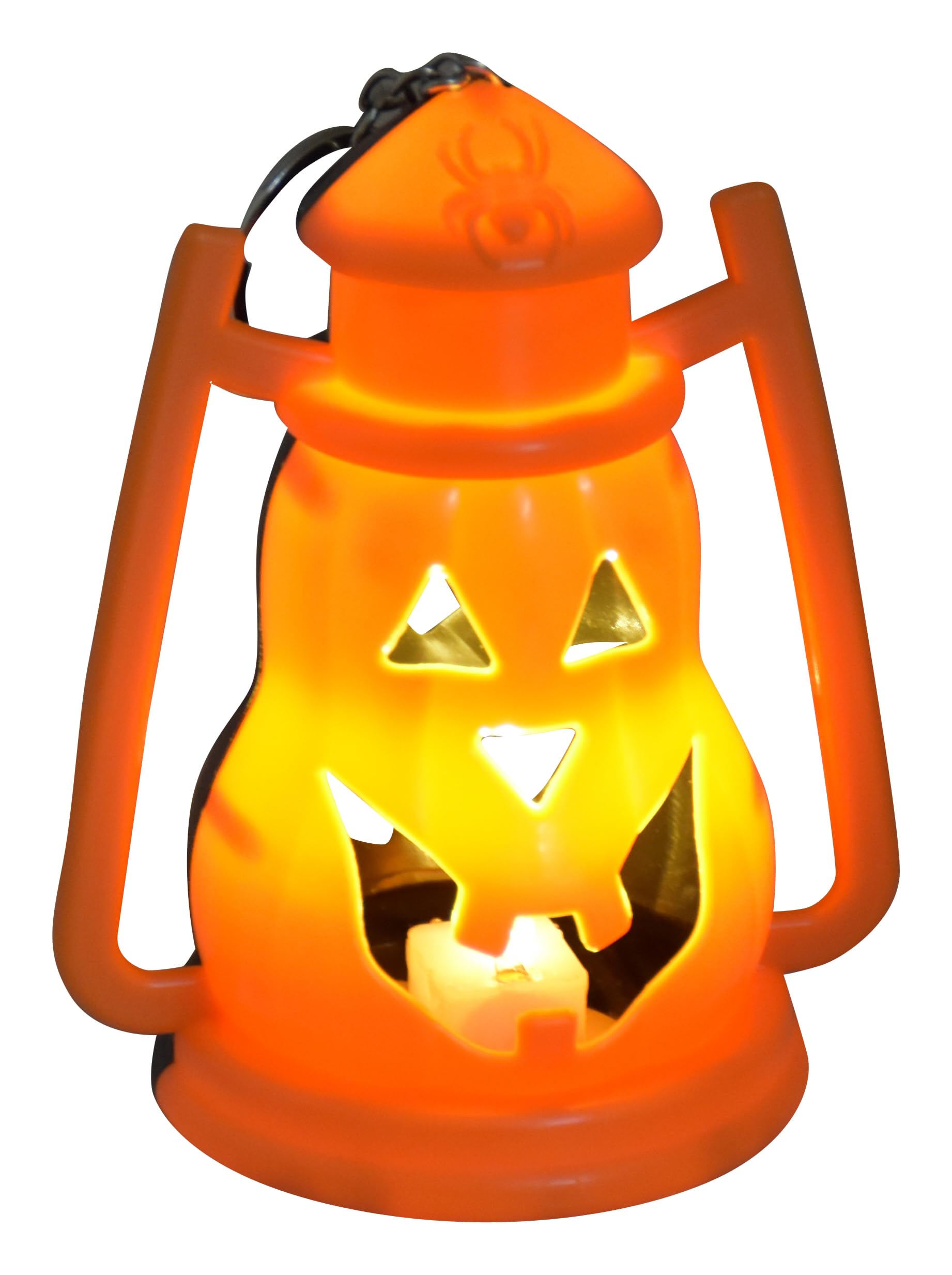 MY PARTY SUPPLIERS Jagmag® Pack of 2 Halloween Tea Lights Lanterns, Battery Operated Halloween Flameless LED Candles, Halloween Key Chains Delicate Halloween Decors Halloween Decorative Bag 4
