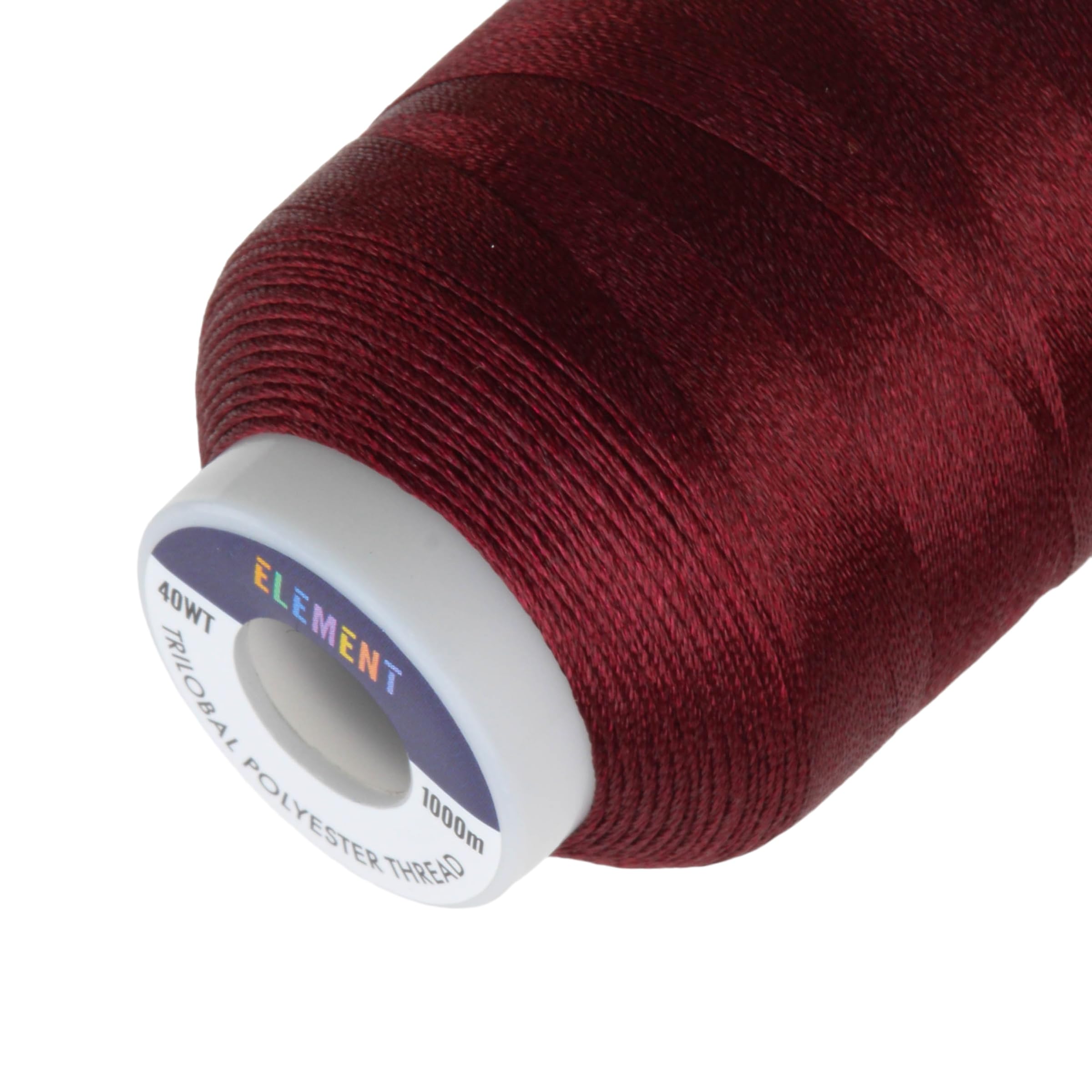 Element Thread Club 40wt Machine Embroidery Polyester Thread | 1000m (1049yd) | Glossy | Cabernet