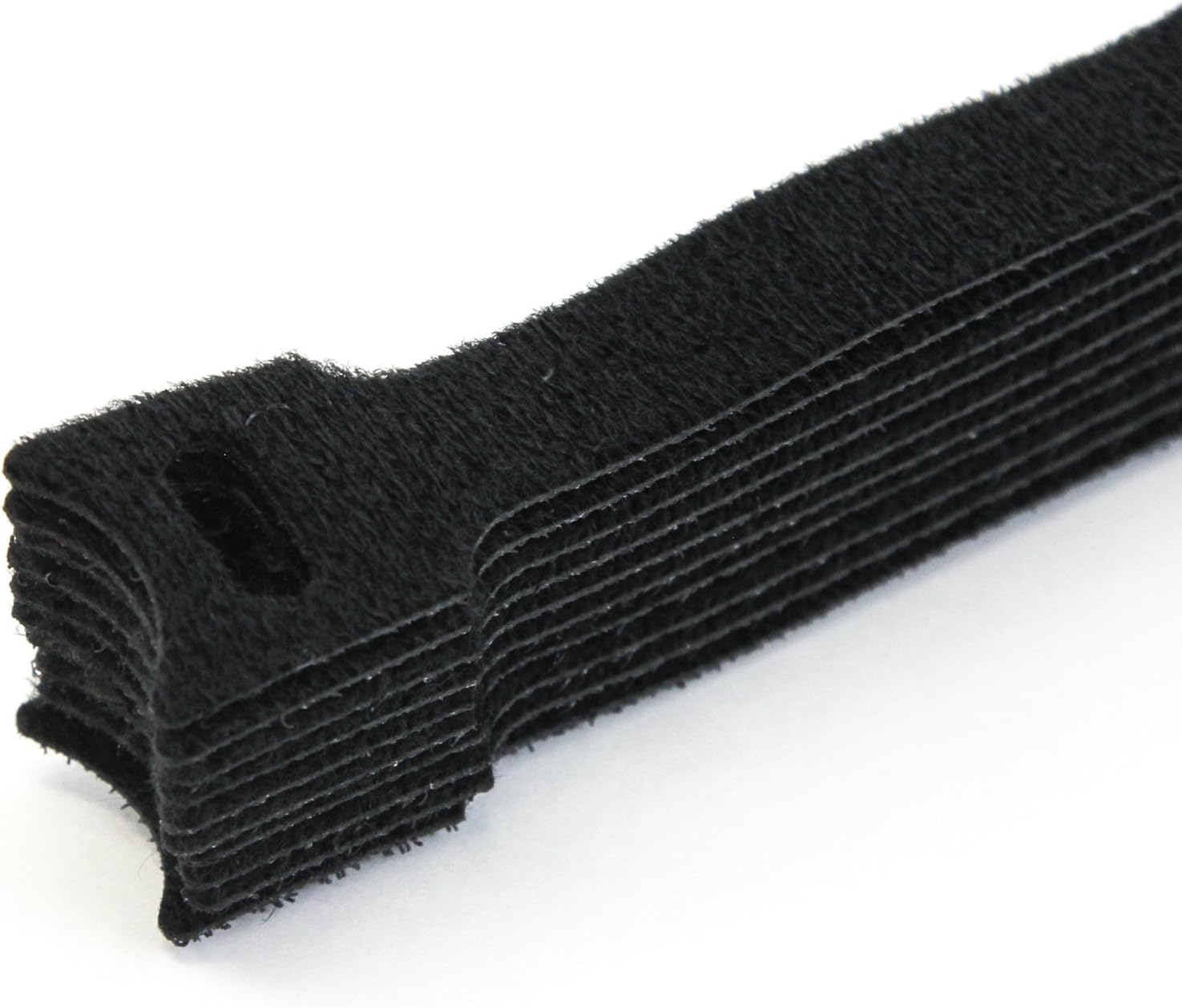 10 pcs Reuseable 8 Inches Fastening Zip Cable Ties Straps Hook and Loop Adjuststable Securing Cord Management