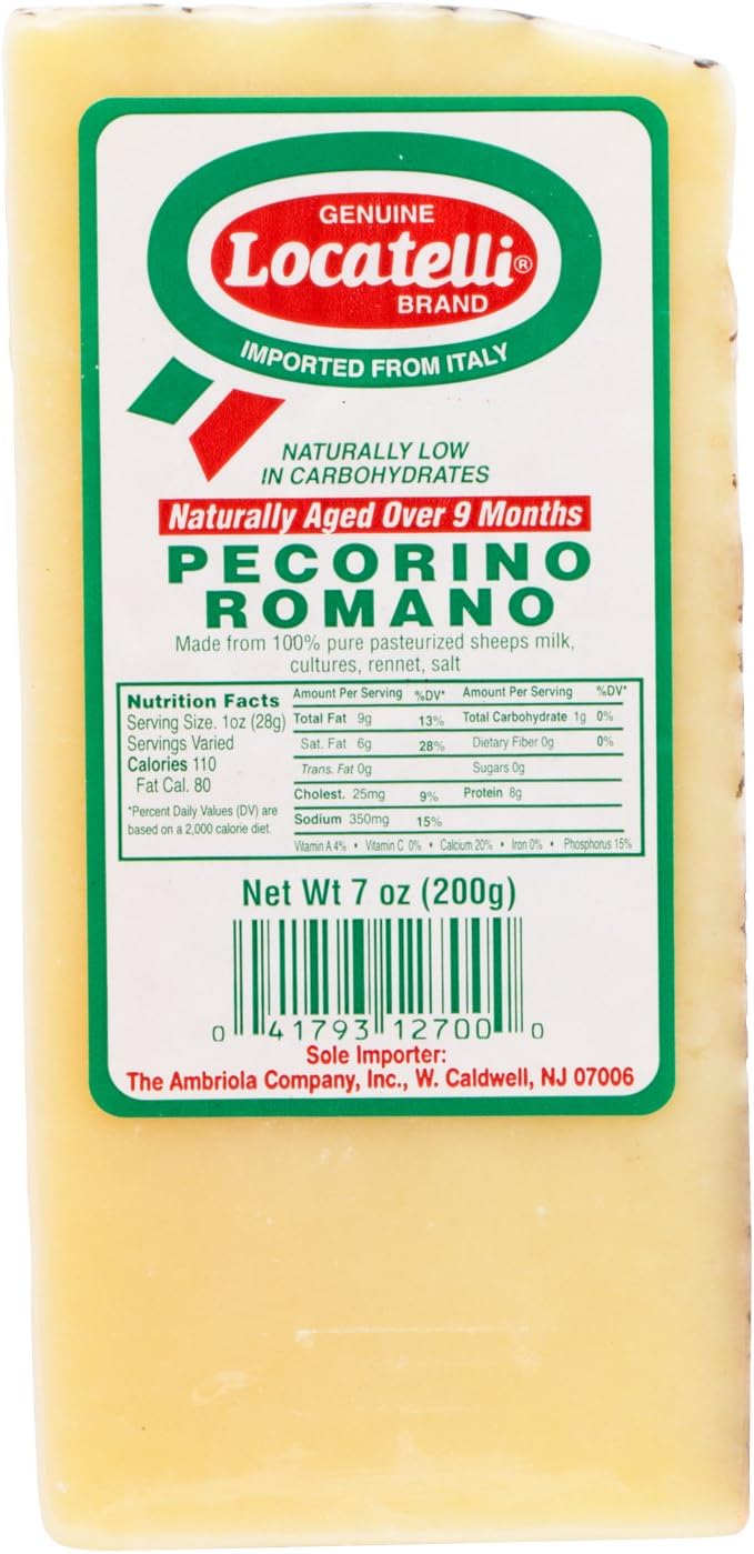 Locatelli Pecorino Romano Wedge, 7 oz