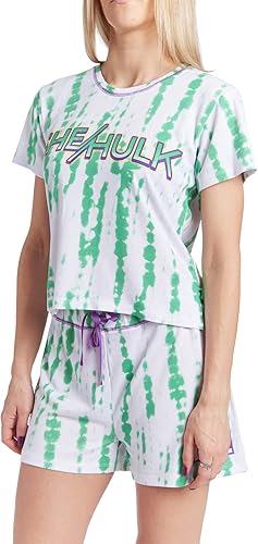 Miniatura 2 de Marvel Avengers Thor Love & Thunder She-Hulk Guardianes de la Galaxia Groot - Conjunto de pijama para mujer