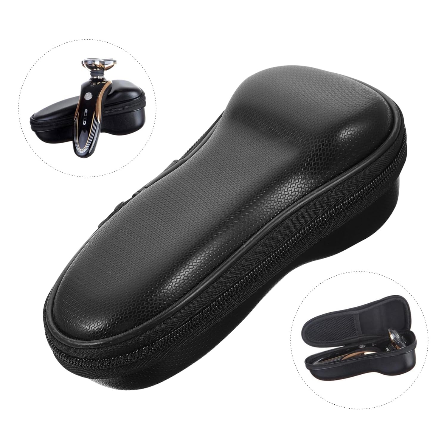 minkissy Razor Protective Case Electric Razor Bag for Travel Shaver Accessories Carrying Bag for
