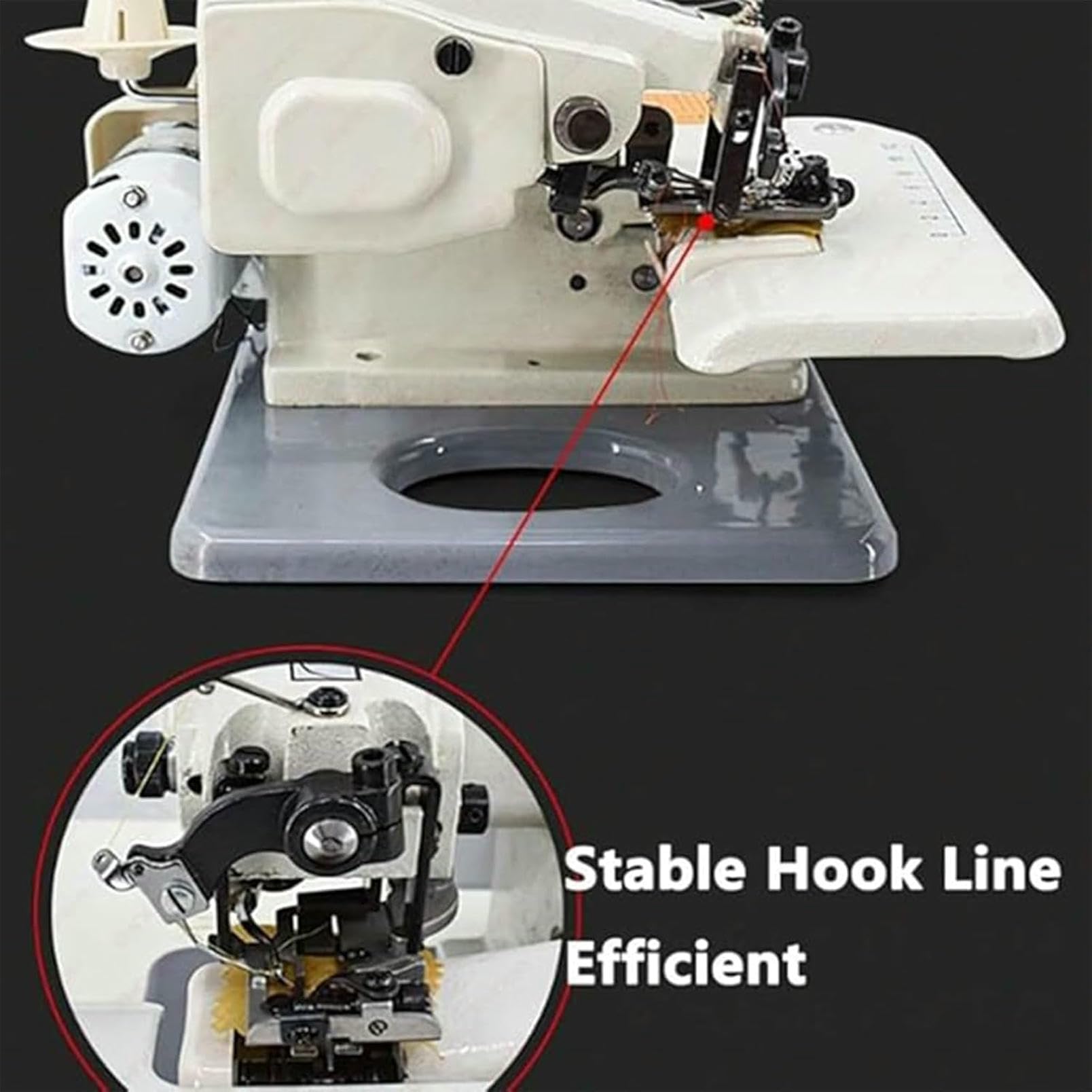 Máquina de hemting de Puntada de Ciego eléctrico, máquina de Bordado portátil de 1200 RPM, máquina de Coser de modista de Vestimenta para Tiendas de Ropa, fábricas, lavanderías, Tiendas a Medida