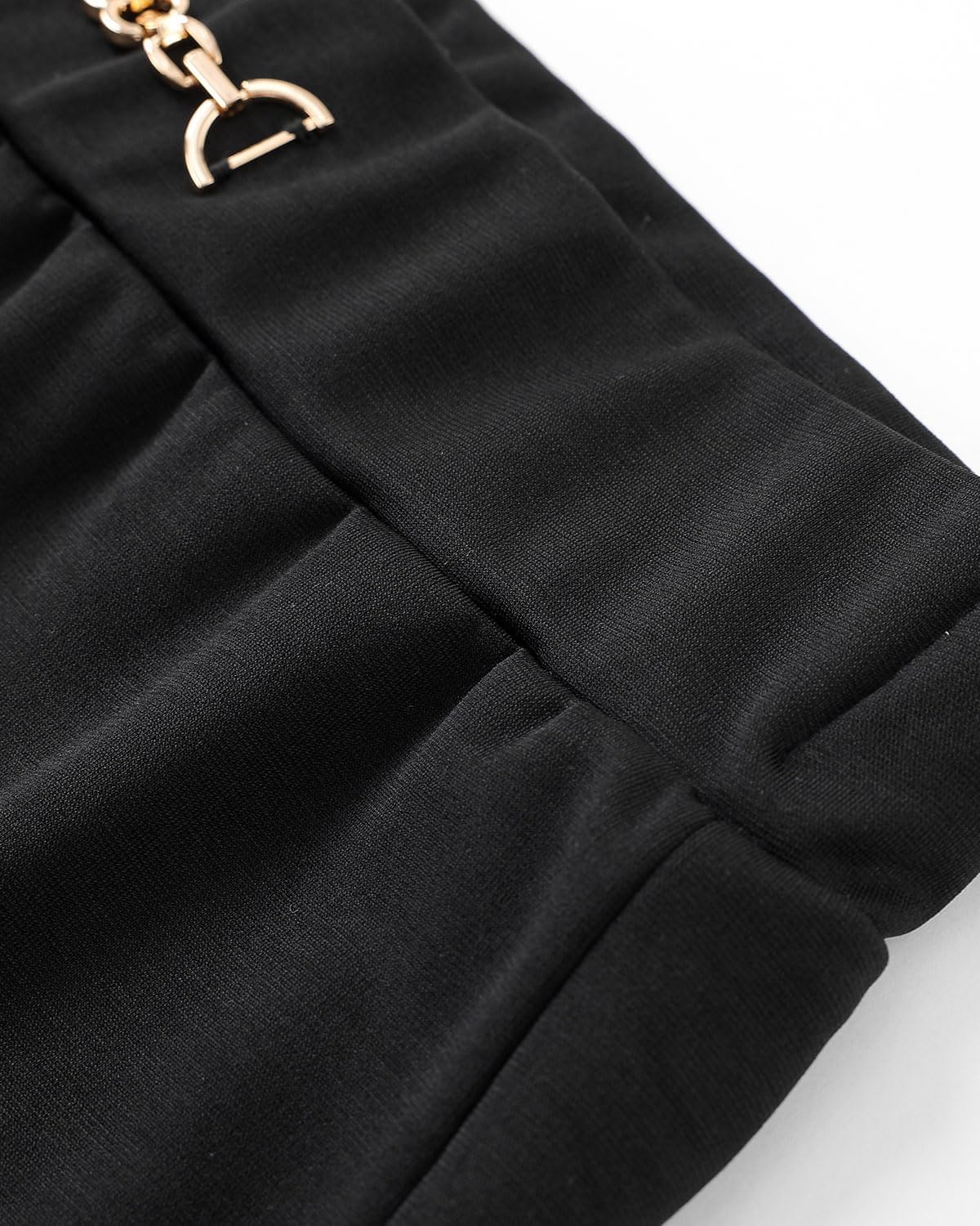 High Waisted Bell Bottom Pants for Women-Stretchy Pull-On Dress Pants,Black Flare Work Trousers for Office Casual - Image 6