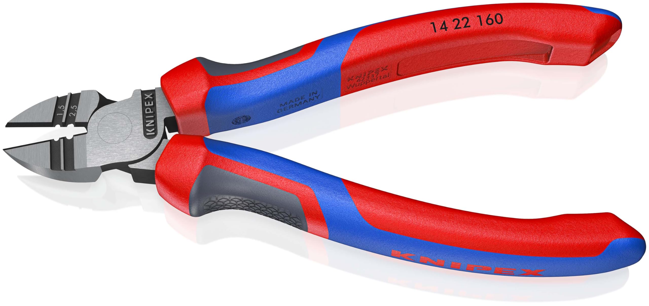 Knipex Pince à dénuder coupante de côté avec poignées comfortables 160 mm, 14 22 160