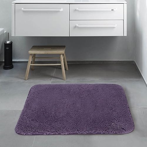 Alfombras de baño antifatiga de 32 x 20 pulgadas, color morado oscuro, estilo bohemio, decoración de bienvenida, sala de estar, alfombras para el