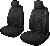 Vista 36 de CAROMOP Breathable Car Seat Cover 2 Front Seats, 3D Air Mesh Cloth Seat Covers for Cars, Universal Fit Automotive Car Interior Covers for SUV Vans