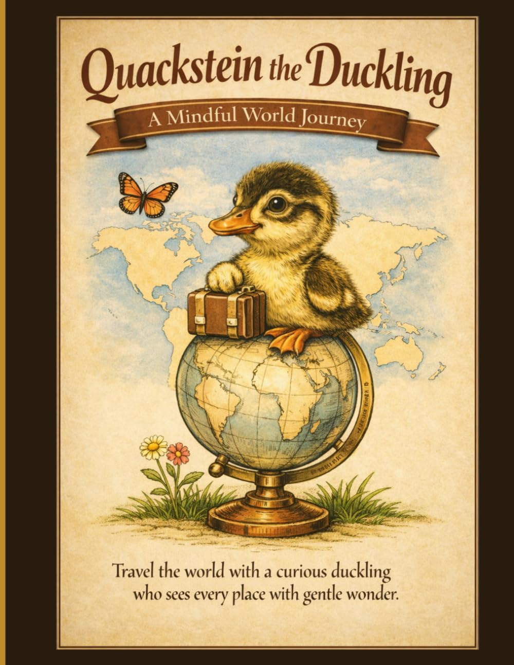 Quackstein the Duckling - Book 2: A mindful world journey (The Little Duck Quackstein Coloring Adventure Series)