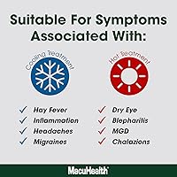 Vista 3 de Macuhealth MacuMask - Compresa de calor húmedo para ojos secos, blefaritis, MGD y fatiga visual digital, correa ajustable, tecnología SterilEyes