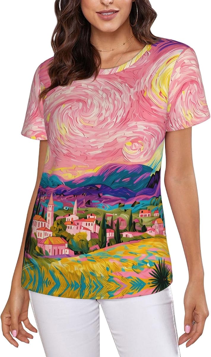 T-Shirt Short Sleeve Tees Casual Shirts for Women
