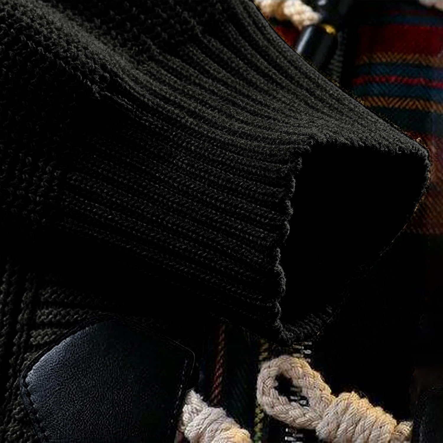 Men's Hooded Toggle Cardigan Knit Sweater Winter Warm Coat | Sweater Dresses For Women 2026 Oversized Hoodie Cable Knit Cardigan Mens Pullover Cardigans Men Puffer Vest Long Christmas