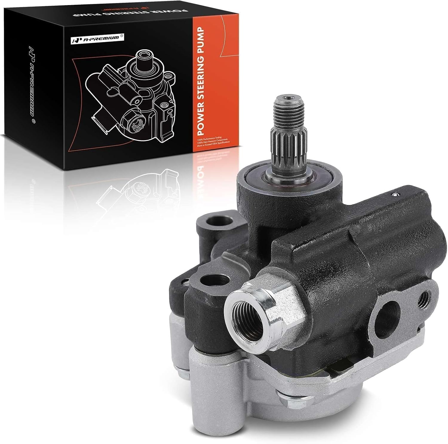 A-Premium Power Steering Pump Compatible with Chevrolet Prizm 1998-1999 & Toyota Corolla 1998-2002, 1.8L, Replace # 44320-02034