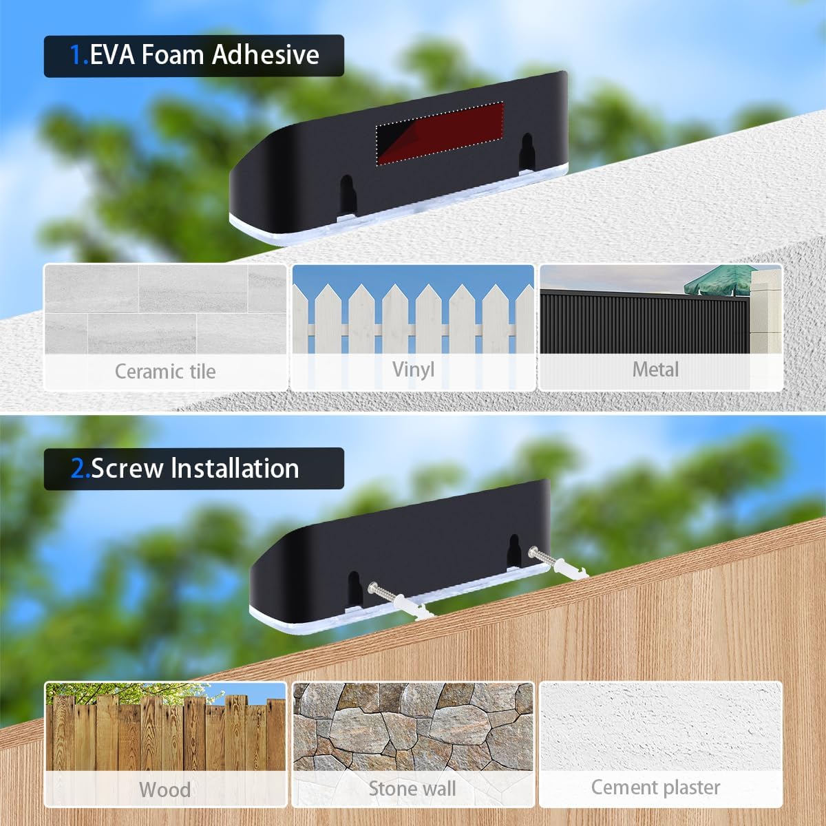 Solar Lights Outdoor for Mailbox, House Numbers, Address, Sign 3000/4000/6000K 3 Modes Solar Powered Waterproof Dusk to Dawn Lighting(2 Pack) - Image 9