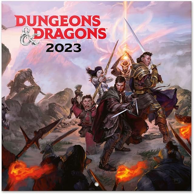 Official Dungeons & Dragons Wall Calendar 2023 12" x 12" FSC®| 12 Month Planner | Square Wall Calendar 2023 | Family Planner Calendar 2023 | Dungeons & Dragons Calendar 2023 | Dungeons & Dragons Gifts