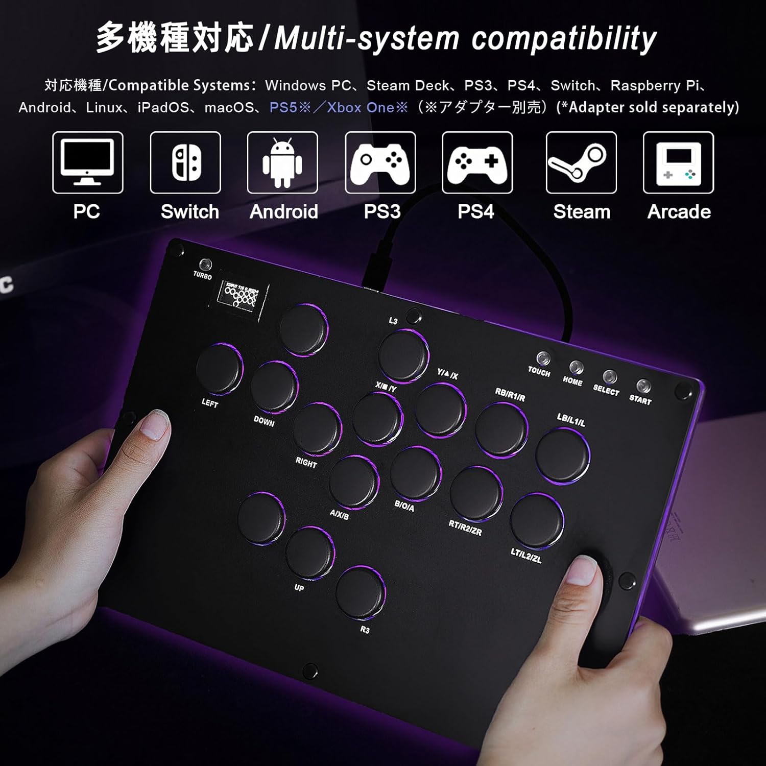 Zeetain Leverless Controller Arcade Stick
