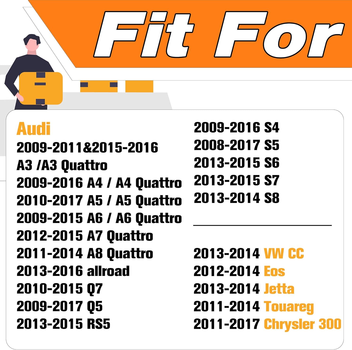 Xenon Headlight Ballast Control Unit Module with Igniter and D3S Bulb Compatible for Audi A3 A4 A5 A6 A7 A8 Q5 Q7 S4-S8,for VW CC Eos Jetta Touareg,for Chrysler 300.Replaces#8K0941597B.