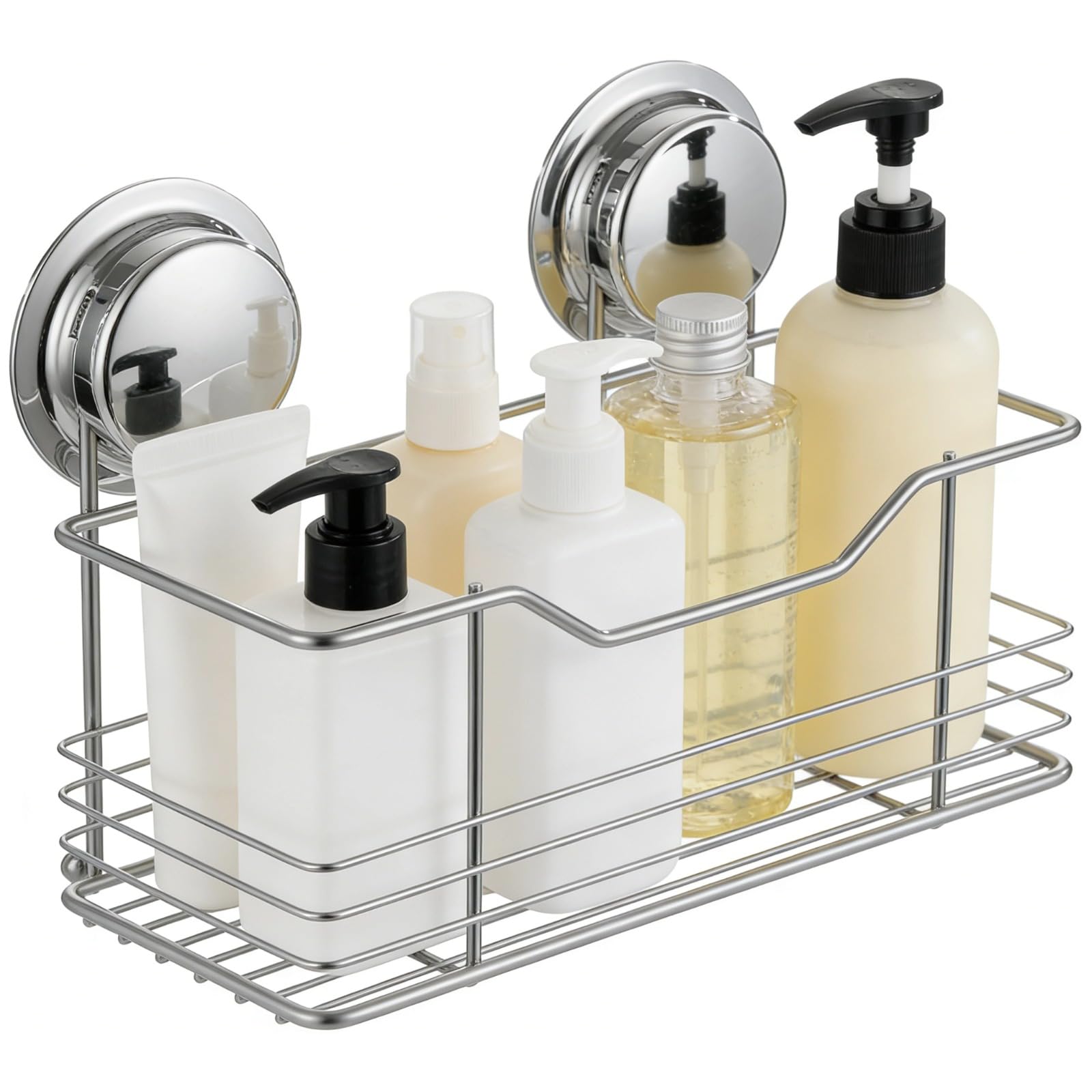 Étagère de douche à ventouse sans perçage charge lourde antirouille
