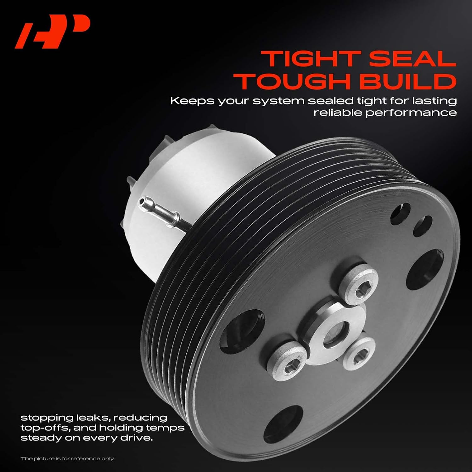 A-Premium Engine Water Pimp W/O-Rings & Pulley [DOHC, 6Cyl 3.0L 3.6L] Compatible with Porsche Cayenne 11-2014 [3.6L], 2015 [3.0L] & Volkswagen Touareg 11-2017, Replace for# 95810603302, 95810603300