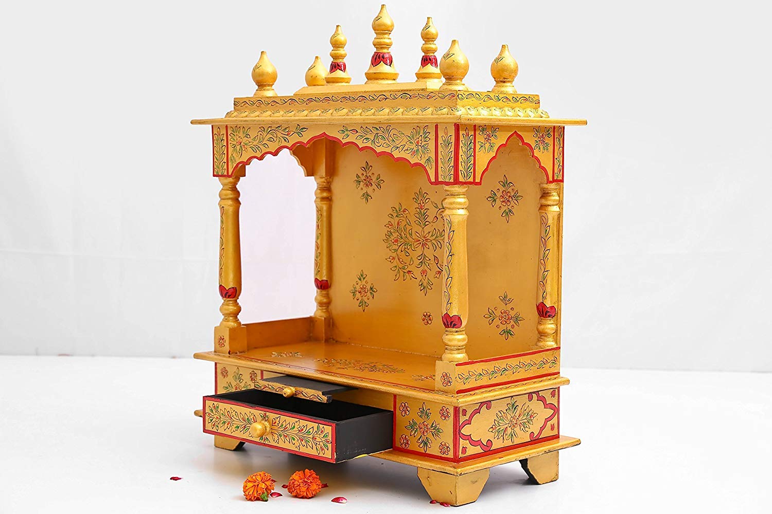 Modfash Home Golden temple/Puja ghar mandir/Home temples per appendere alla parete/mandir per casa/templi per casa