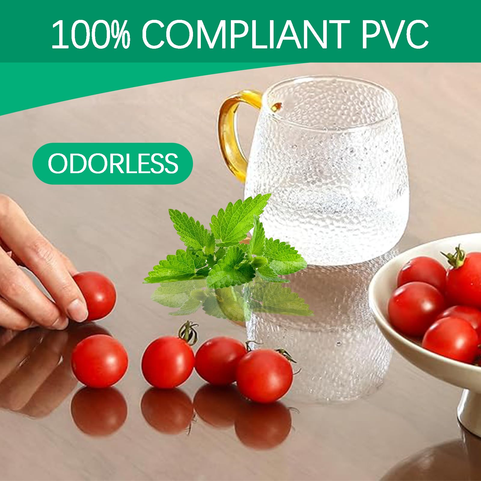 Funda protectora transparente impermeable de 2 mm para mesas de plástico, 90 x 220 cm, antideslizante, ideal para escritorios, cómodas, mesas de comedor y fácil de limpiar