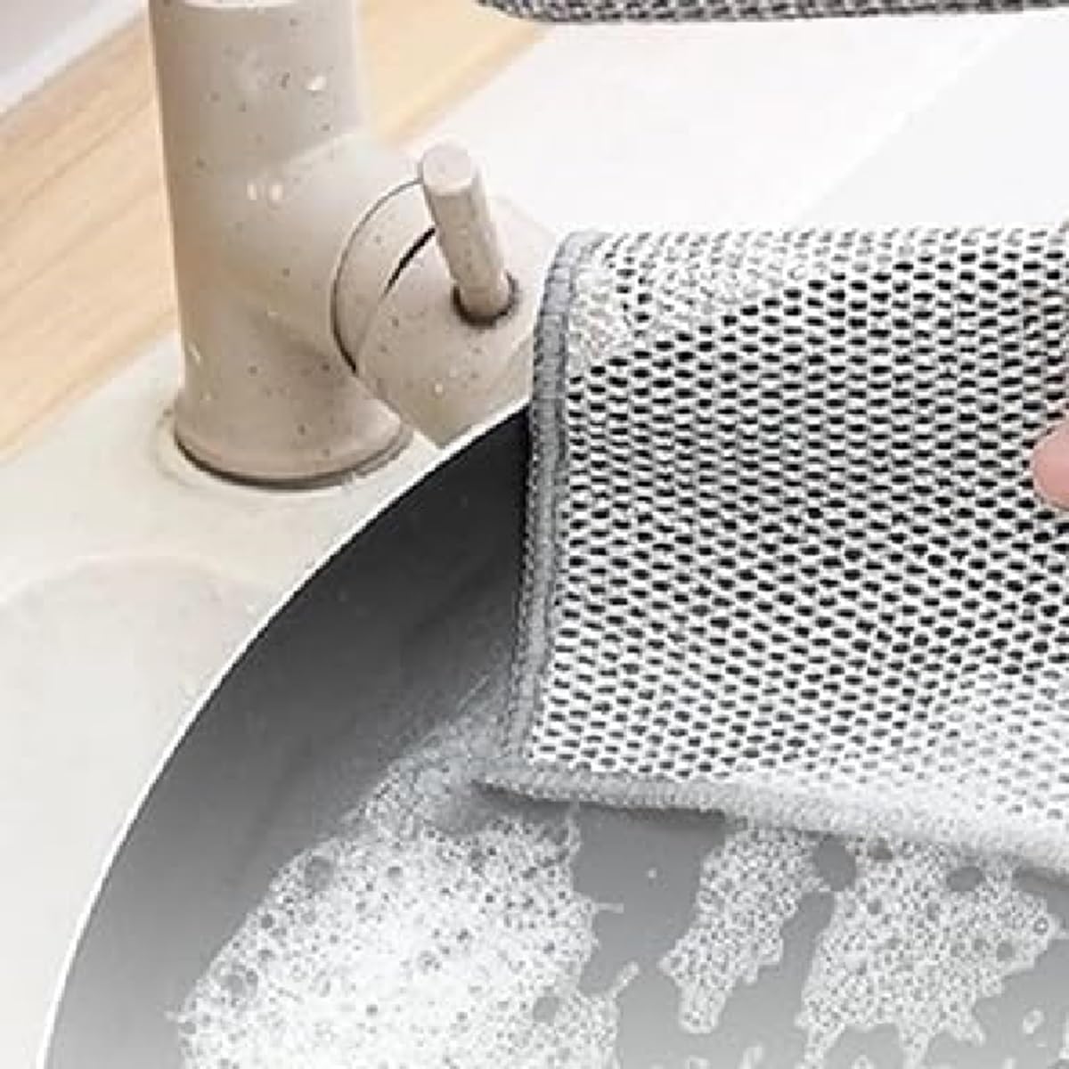 Winberg Non Scratch Dish Cloths, 12 Pack, for Kitchen, Dining Room, Living Room, Bedroom, Bathroom, Laundry Room 12pcs 4