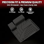 Car Mats for Toyota Camry Hybrid 2018-2024, All Weather Heavy Duty, Rubber Floor mats Odorless Non-Slip TPE Accessories (Front & Rear)