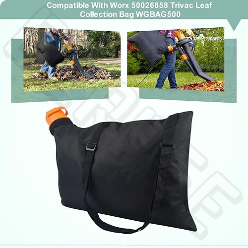 Miniatura 5 de 50026858 WGBAG500 Bolsa de recolección de hojas compatible con aspirador Worx WG505, WG509, WG500, WG501, WG502