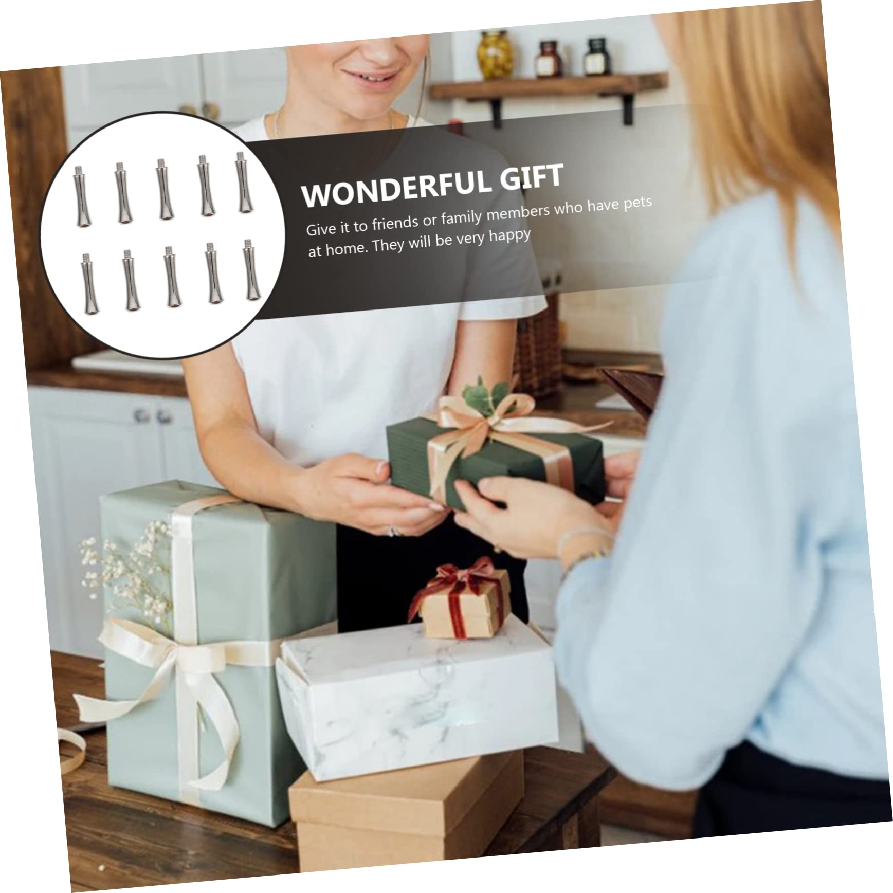 Hohopeti 10 pcs Hair Salon Scissor Finger Tang Pet Hair Clippers Decorative Finger Rest Scissor Parts Grooming Scissors Accessories