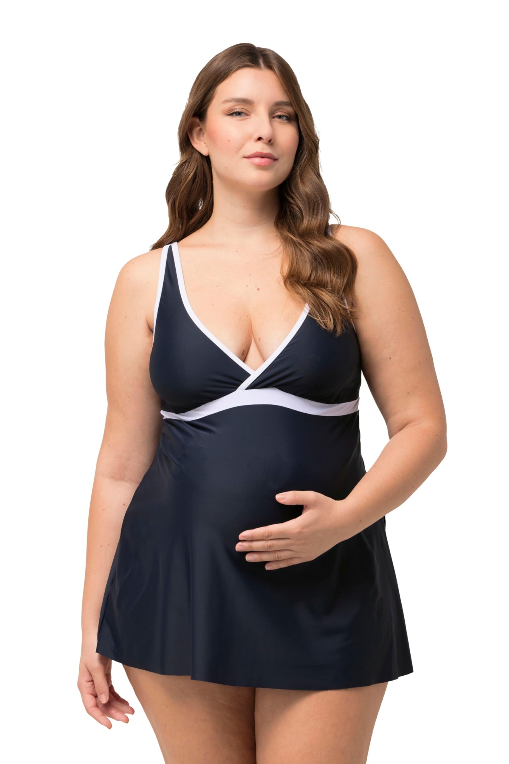 Ulla Popken Damen große Größen Übergrößen Plus Size Tankini, Zweiteiler, Umstandsmode, verstellbare Träger, breites Bündchen, Oeko-TEX 825423