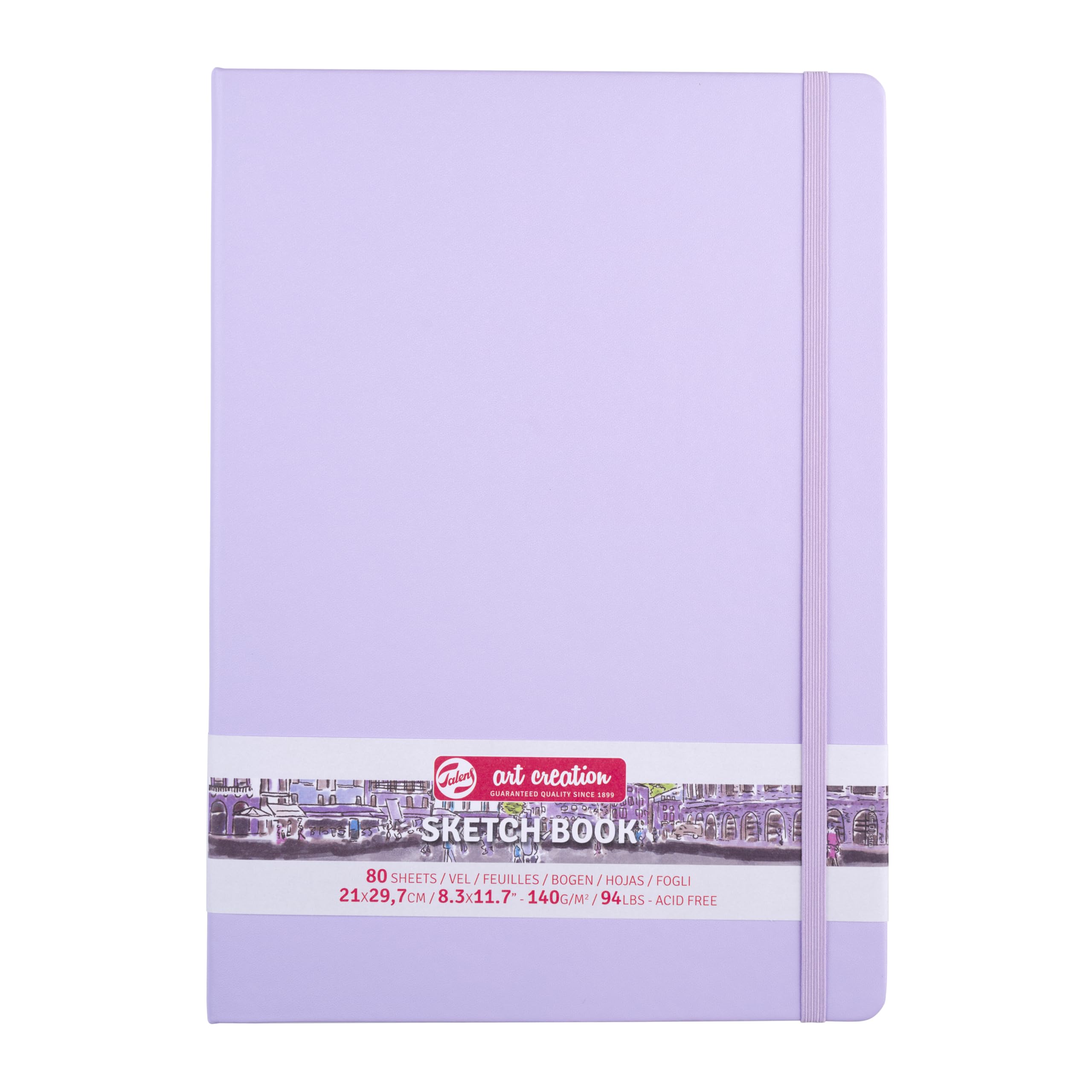 Talens Art Creation Sketchbook 80 Sheets, 21 cm x 30 cm, Pastel Violet