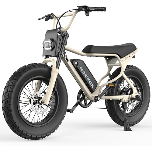 MACFOX X7 Electric Bike for Adults, 750W EBike with Hydraulic Brakes, 48V 13Ah Removable Battery 30 Mile Range, Upgraded 20x5.0 Rear Fat Tire for School/City/Town Commuting (UL2849 & Class-3)