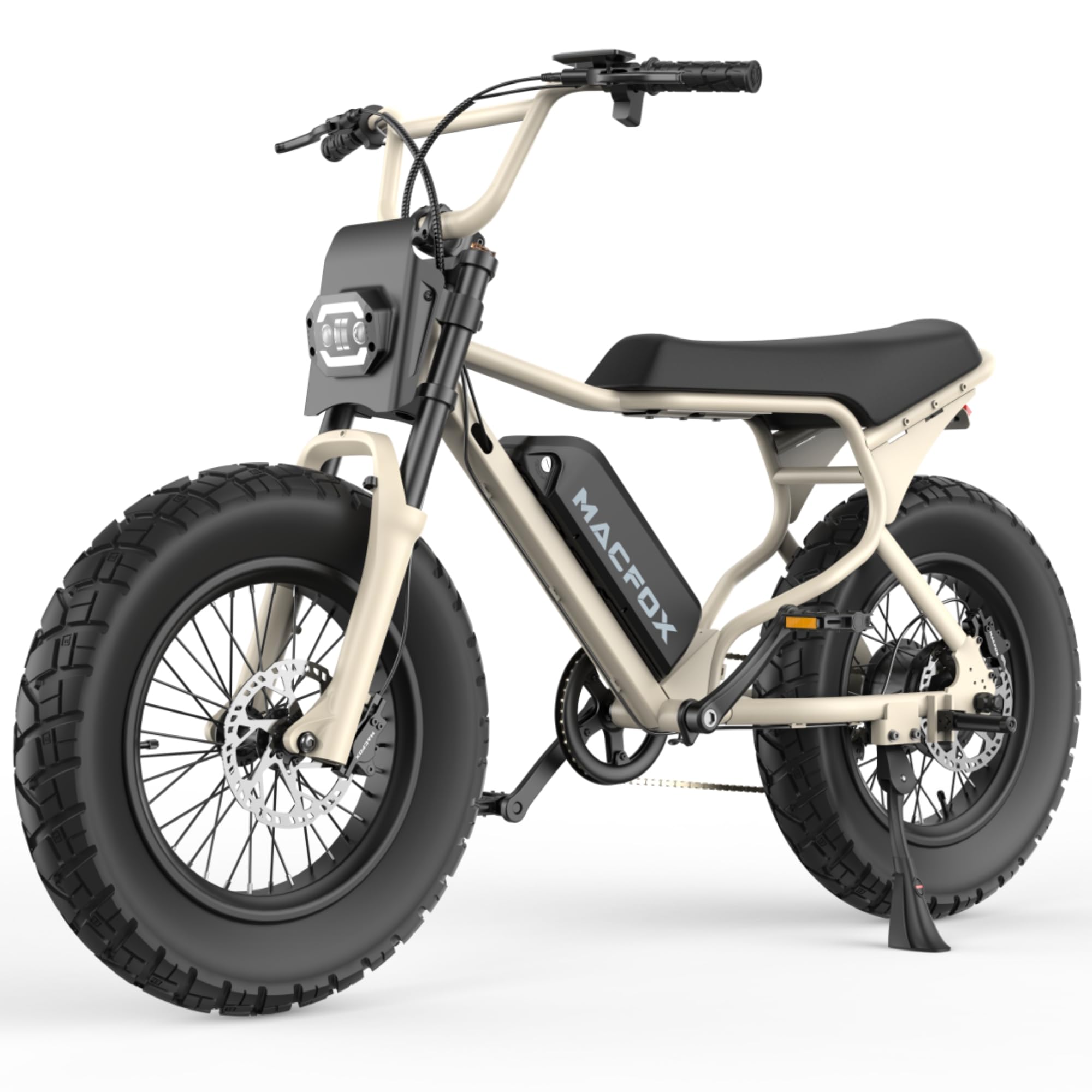 MACFOX X7 Electric Bike for Adults, 750W EBike with Hydraulic Brakes, 48V 13Ah Removable Battery 30 Mile Range, Upgraded 20x5.0 Rear Fat Tire for School/City/Town Commuting (UL2849 & Class-3)