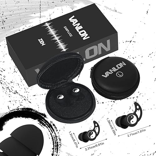 Miniatura 6 de Tapones para los oídos para dormir, tapones reutilizables para los oídos con cancelación de ruido para dormir, 2 pares de tapones para los oídos de