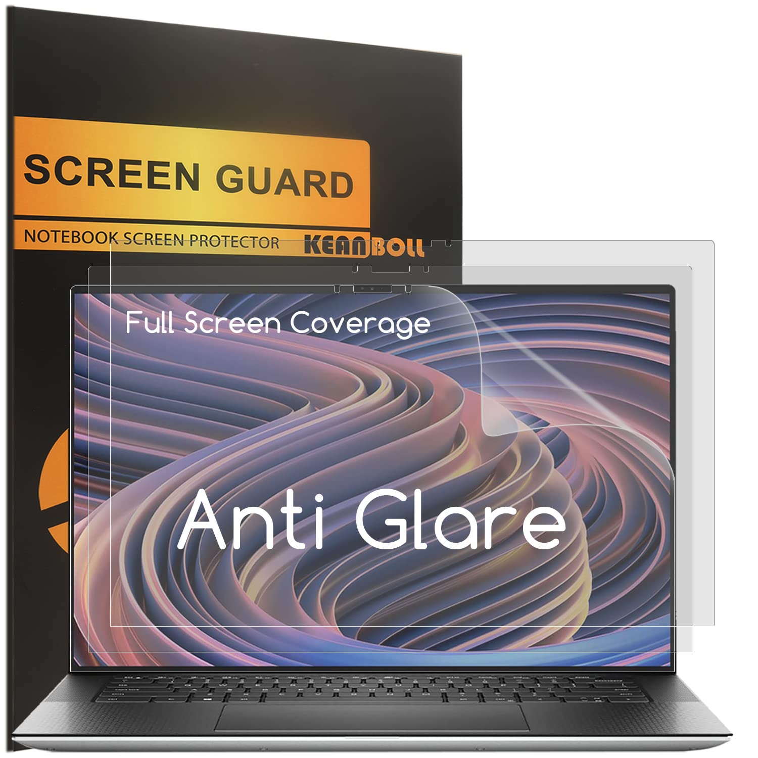 KEANBOLL Pack Anti Glare (Matte) Screen Protector for Dell XPS 15 9530  9520 9510 9500 inch Laptop, Eye Protection Anti Fingerprint Screen