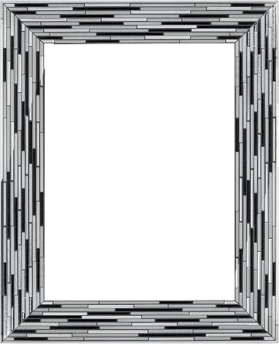 Miniatura 9 de Head West Espejo de tocador decorativo de pared ovalada con azulejos de vidrio de mar, 23 x 29 pulgadas