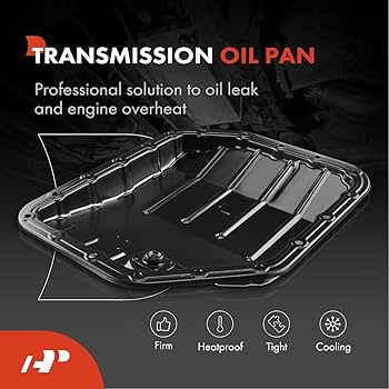 A-Premium Transmission Oil Pan with Drain Plug & Gasket