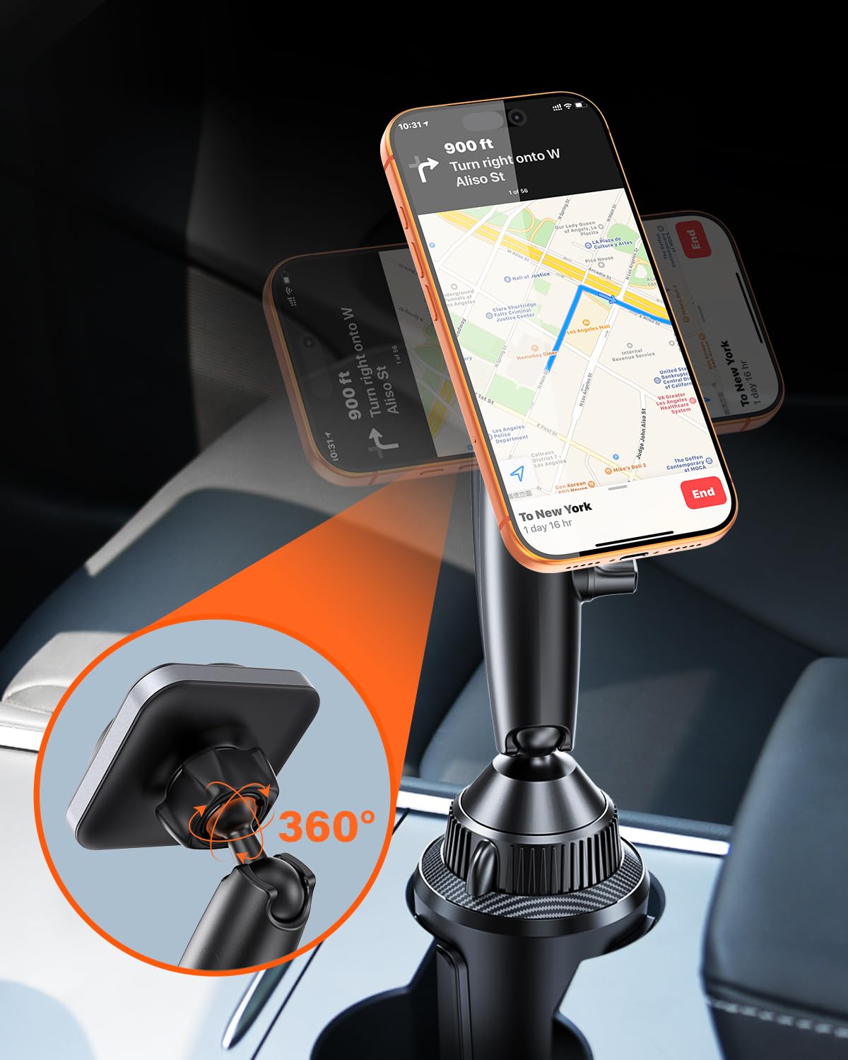 APPS2Car è un supporto universale per cellulari compatibile for MagSafe, adatto a iPhone, telefoni Samsung e tutti gli smartphone da 4 a 7 pollici.