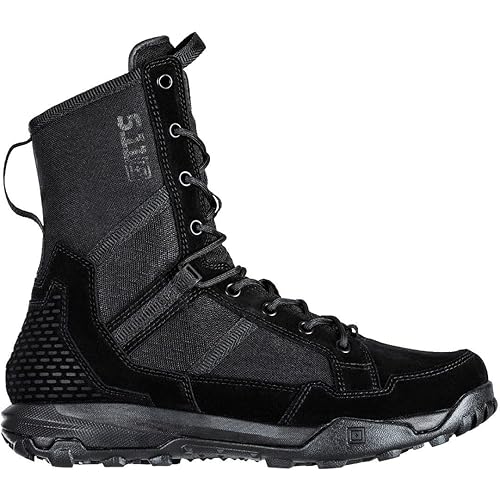 5.11 Tactical Men’s A/T All-Terrain 8-inch Military Style Boots for Snow, Hiking, Work – Non-Zip, Water-Resistant, Style 12422