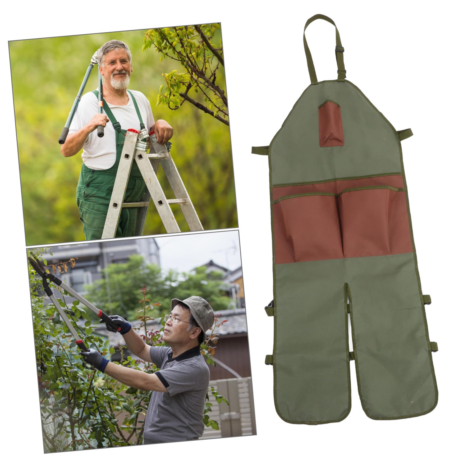 Happyyami Grembiule Giardinaggio Estensibile Oxford Con Pockets Protezione Per e Accessorio Per Potatura e