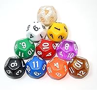 Vista 4 de SmartDealsPro Paquete de 10 dados poliédricos multicolor D4 D6 D8 D10 D12 para juegos de mesa Dungeons and Dragons DND RPG MTG