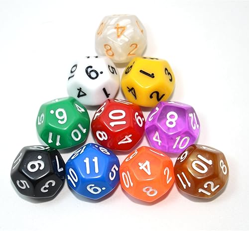 Miniatura 4 de SmartDealsPro Paquete de 10 dados poliédricos multicolor D4 D6 D8 D10 D12 para juegos de mesa Dungeons and Dragons DND RPG MTG (mezcla de colores