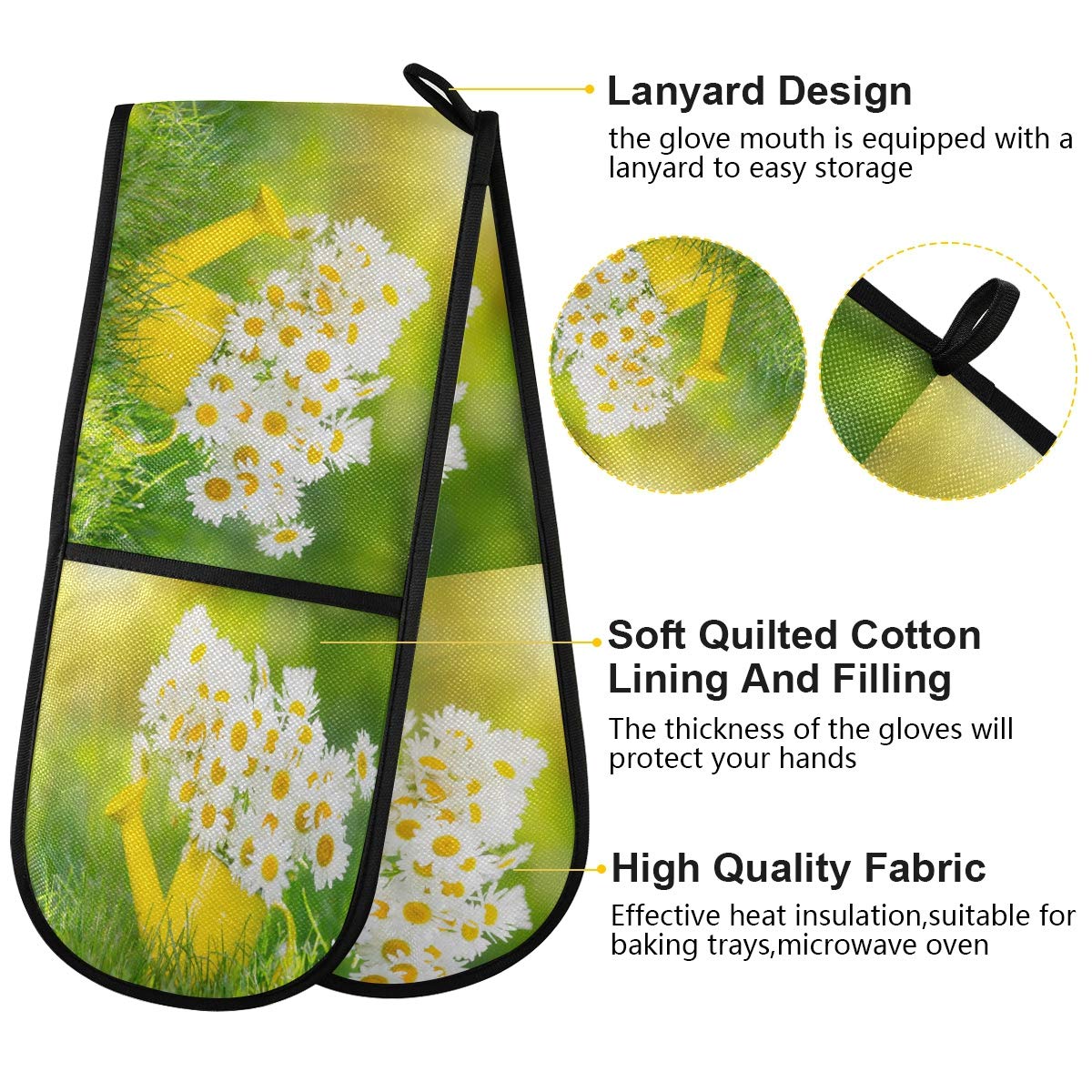 Grembiule Guanti Forno Presine Da Cucina Set, Impermeabili Grembiule