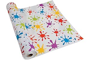 Paint Splatter Tablecloth Roll - 100 feet Long