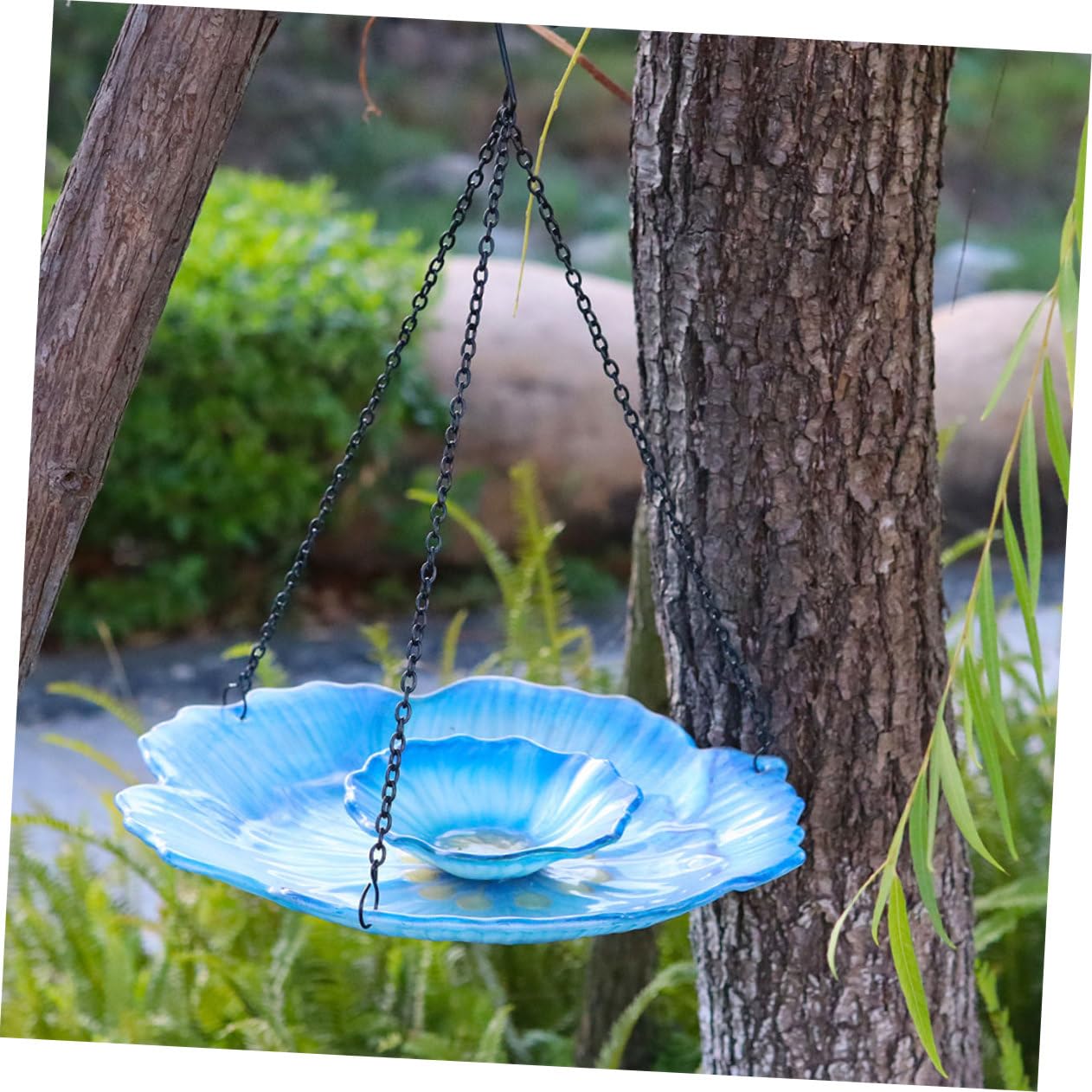 Mangiatoia Per Uccelli Da Esterno Design Floreale Mangiatoia Portatile Per Uccelli