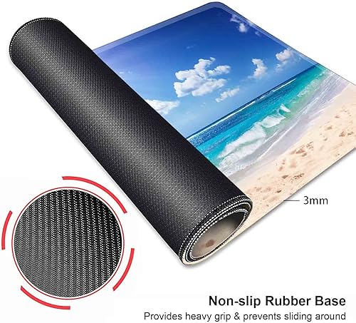 Miniatura 3 de IMAYONDIA Alfombrilla de mouse grande para juegos de escritorio de 35.4 x 15.7 pulgadas, alfombrilla de mouse de nebulosa de unicornio morado de