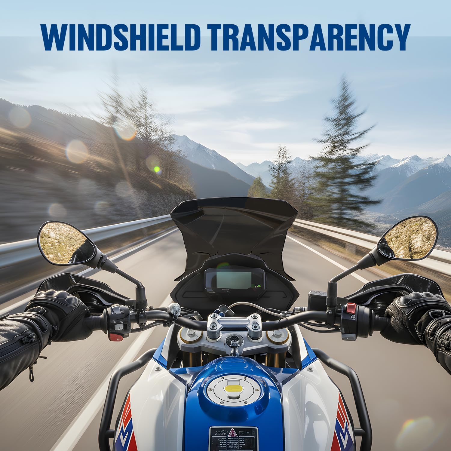 Motorcycle Windshield Deflector Double Bubble Windscreen Fit for G310GS G310 GS 2017-2024 Wind Shield Screen Visor Flyscreen, Black