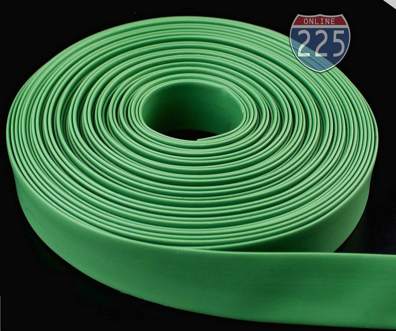 10 FT. 1" 25mm Green Polyolefin Heat Shrink Tubing 2:1 Ratio