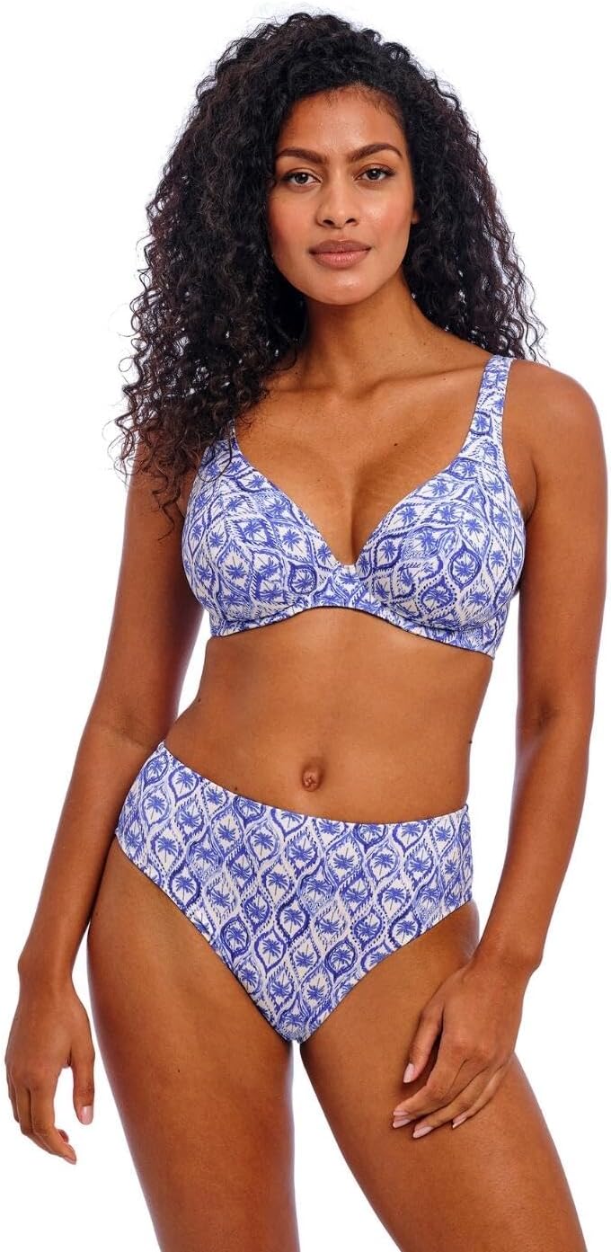 Freya Swim Women's Standard Ocean Breeze Underwire High Apex Bikini Top, Denim