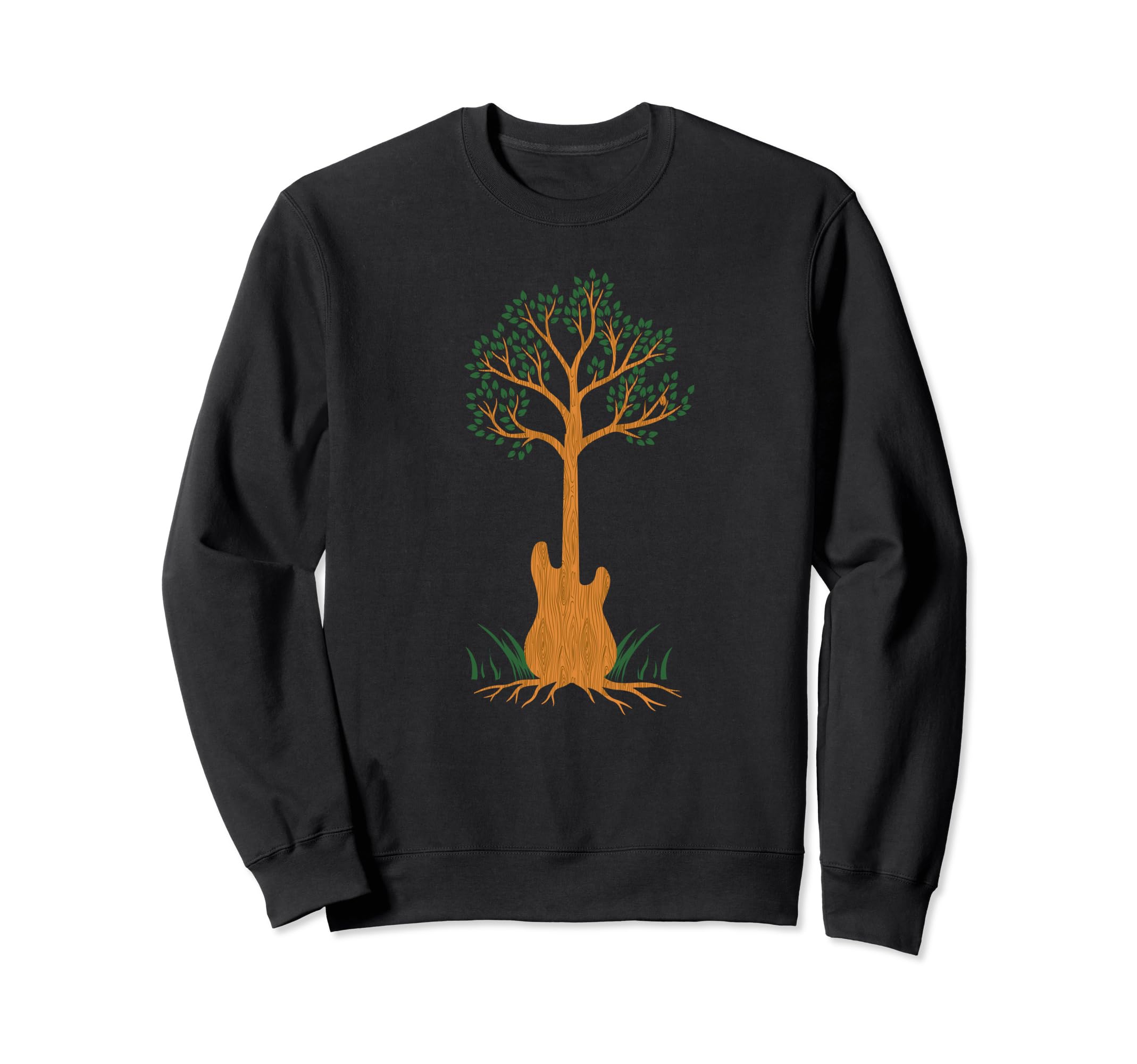 Bass Guitar Tree - Bassist Bass Player Sweatshirt, Black