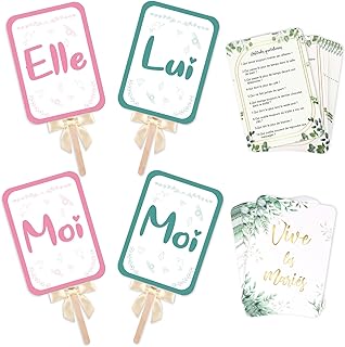 9 Feuilles Quiz Des MariéS Jeu de Mariage 4 pièces Jeu Elle et Lui Pour Mariage Pancarte en Bois Elle et Lui Pancarte avec un nœud papillon DéCoration de Invites Mariage Jeux Animation Mariage Adulte